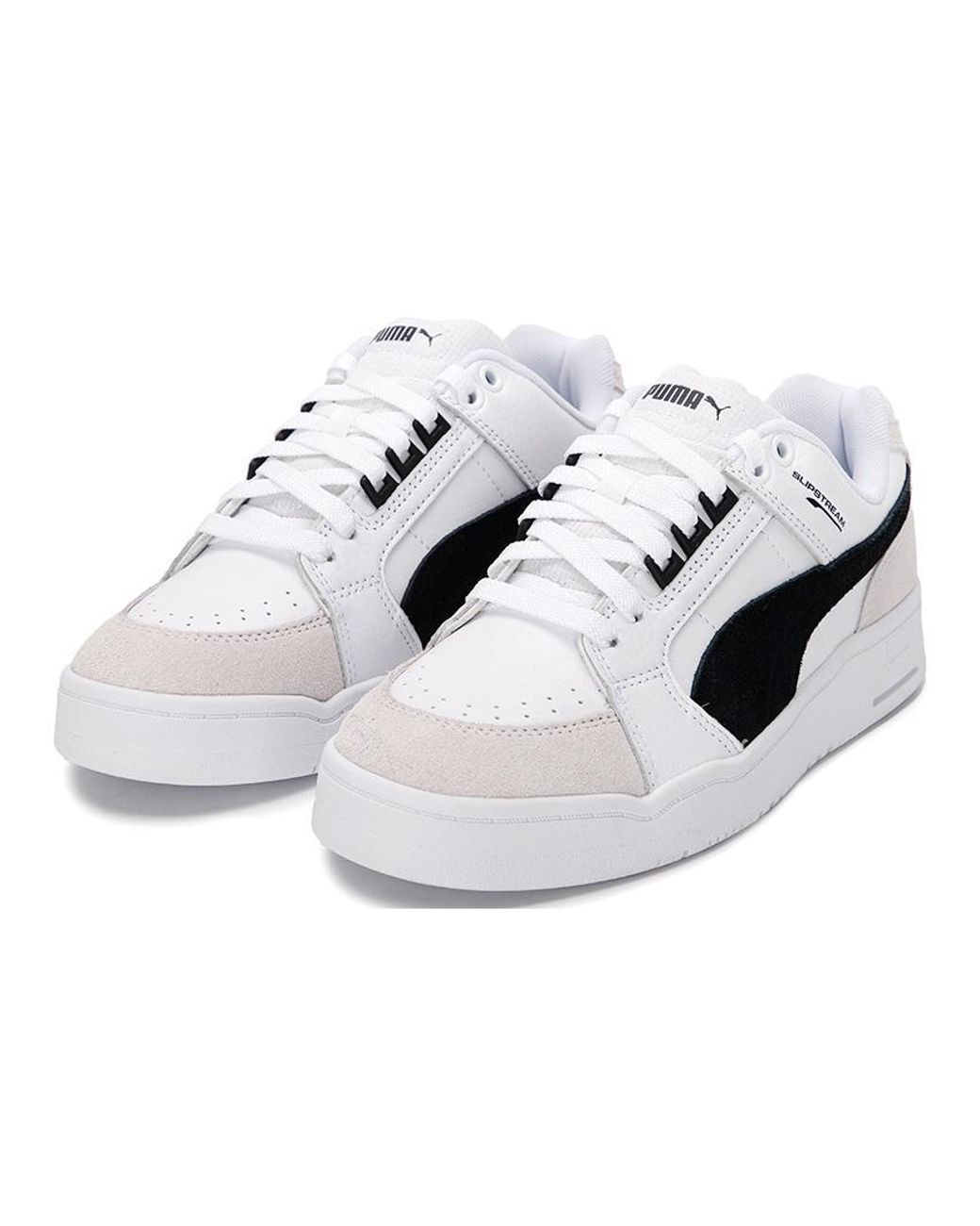 PUMA White Slipstream Lo Suede Fs for men