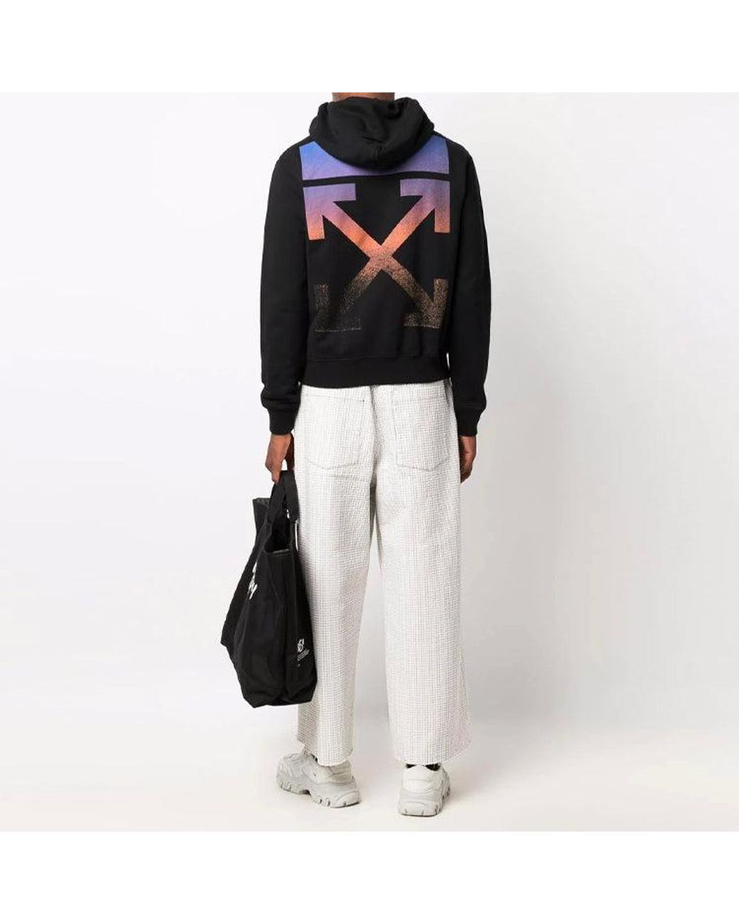 Off-White c/o Virgil Abloh Black Fw21 Arrow Pattern Long Sleeves Version for men