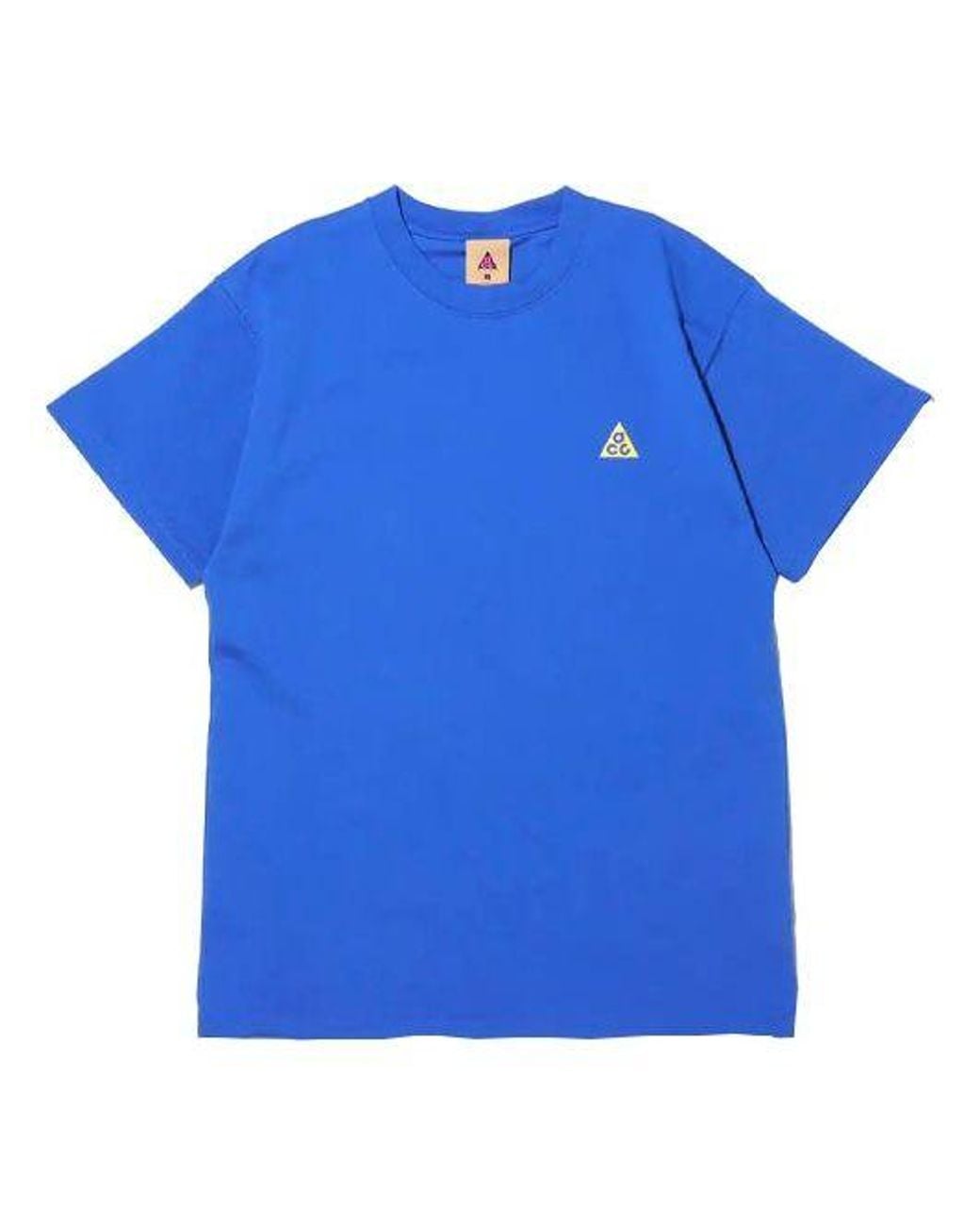 Nike Blue Acg Embroidered Logo Sports Short Sleeve T-Shirt for men