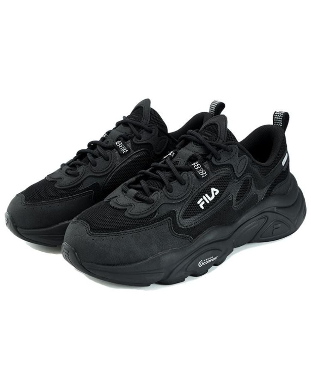 Fila Black Running Shoes Low Nonslip Shoes for men