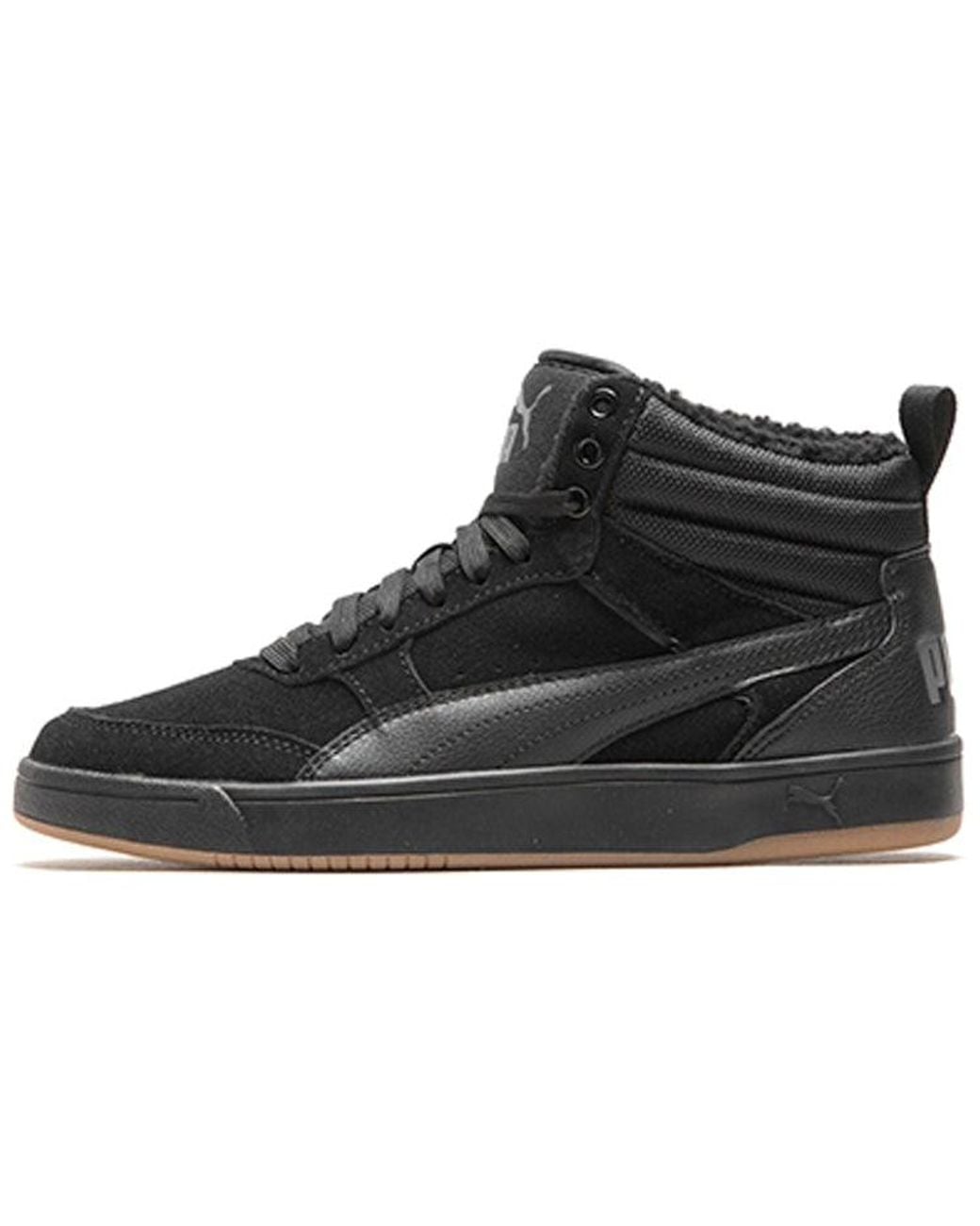 PUMA Black Rebound Street High Board Shoes for men