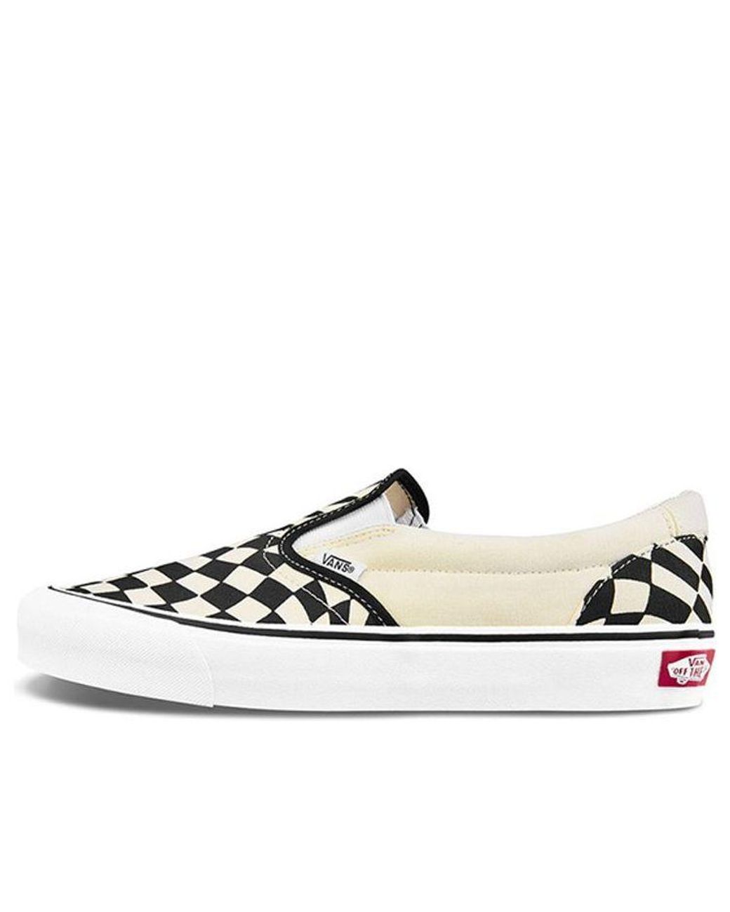vans slip on checkerboard twist