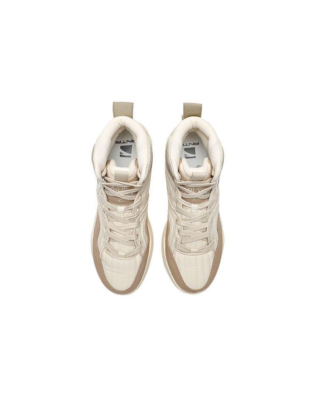 Anta White Life Series High-Top 'Trendy Versatile' for men