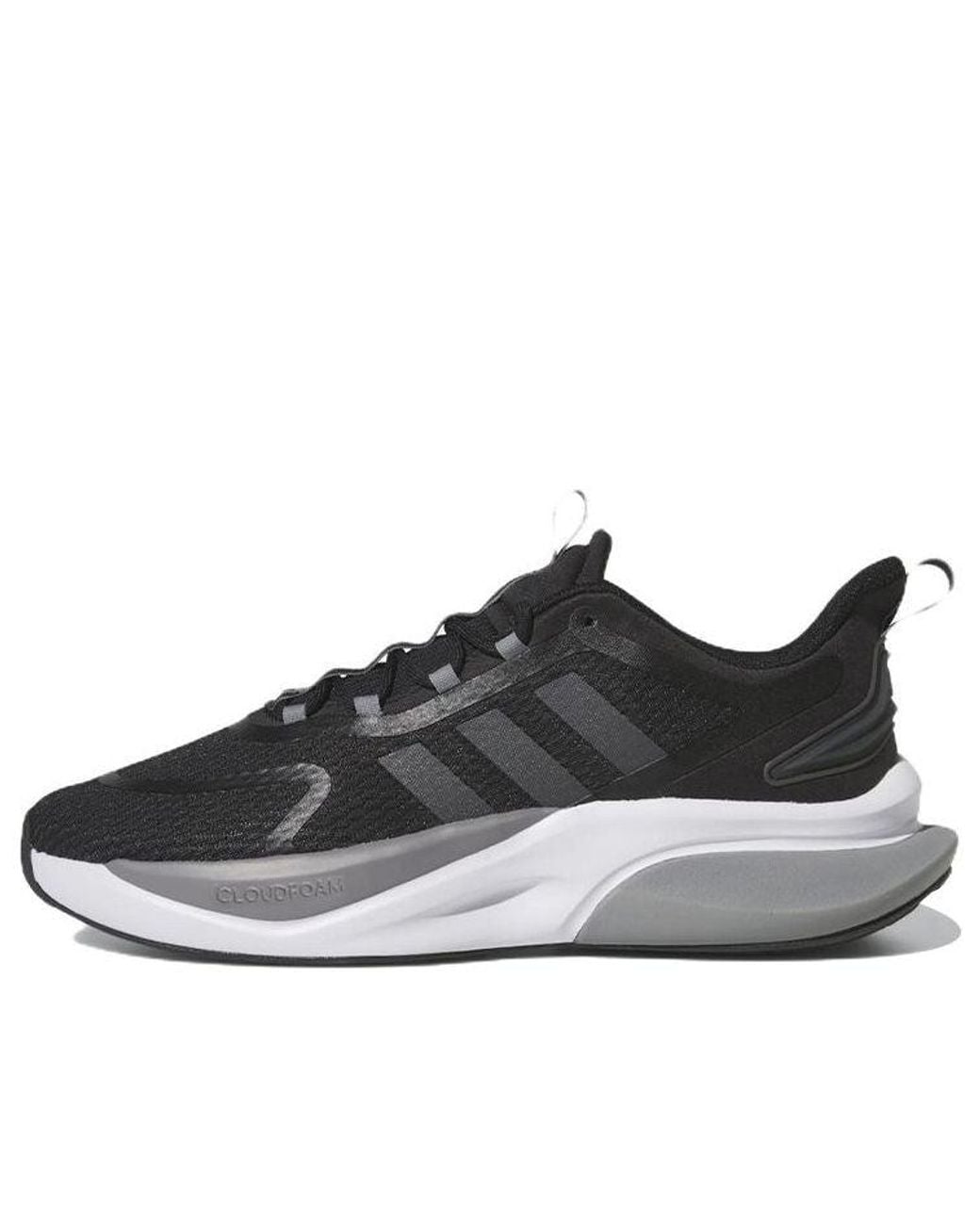 Adidas Black Alphabounce+ Bounce "Core Carbon Three" Hp6144" for men