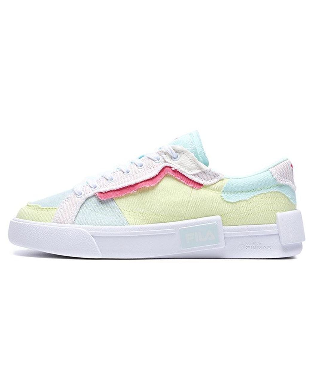 Fila White (Wmns) Canvas Shoes Multi'