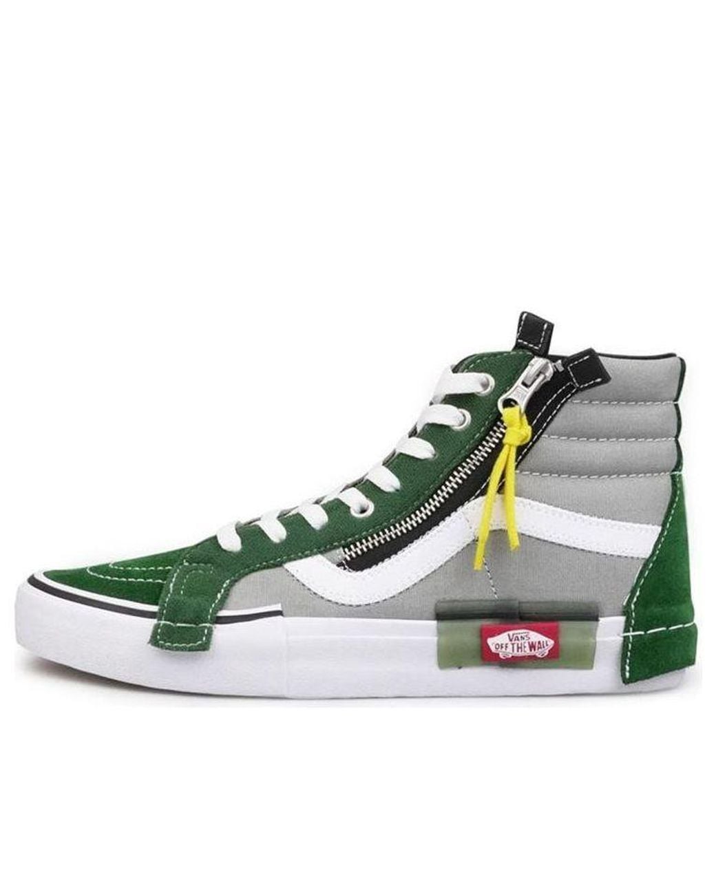 Vans Green Florals Sk8-Hi Reissue Cap Shoes for men