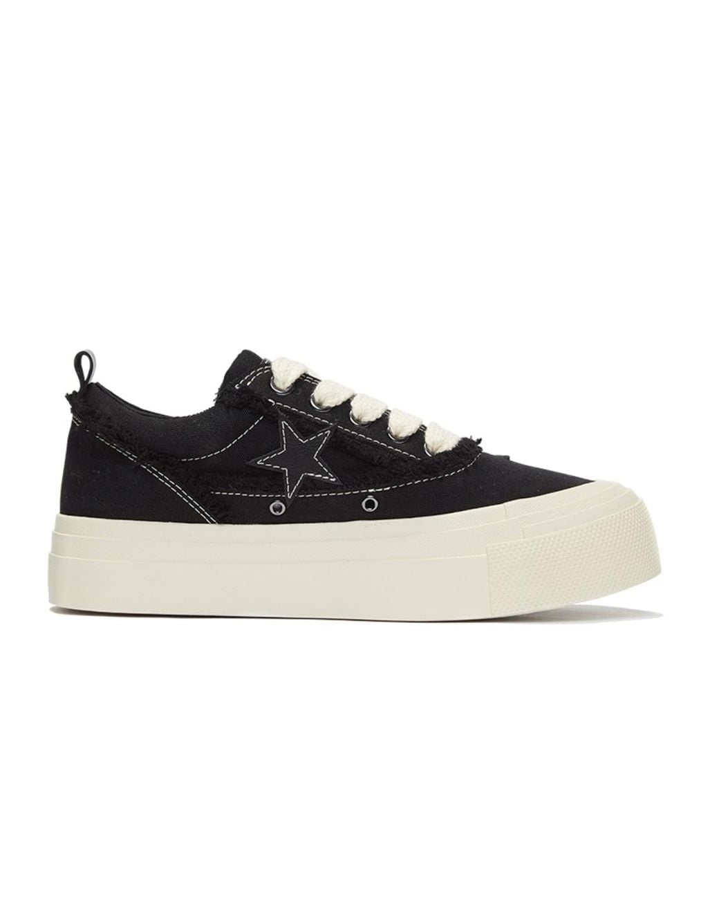 KAALIXTO Black Skateboarding Canvas Low Leather' for men