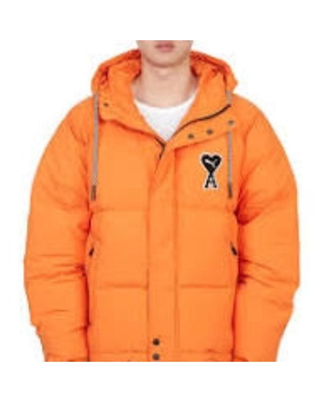 PUMA Orange X Ami Puffer Jacket for men