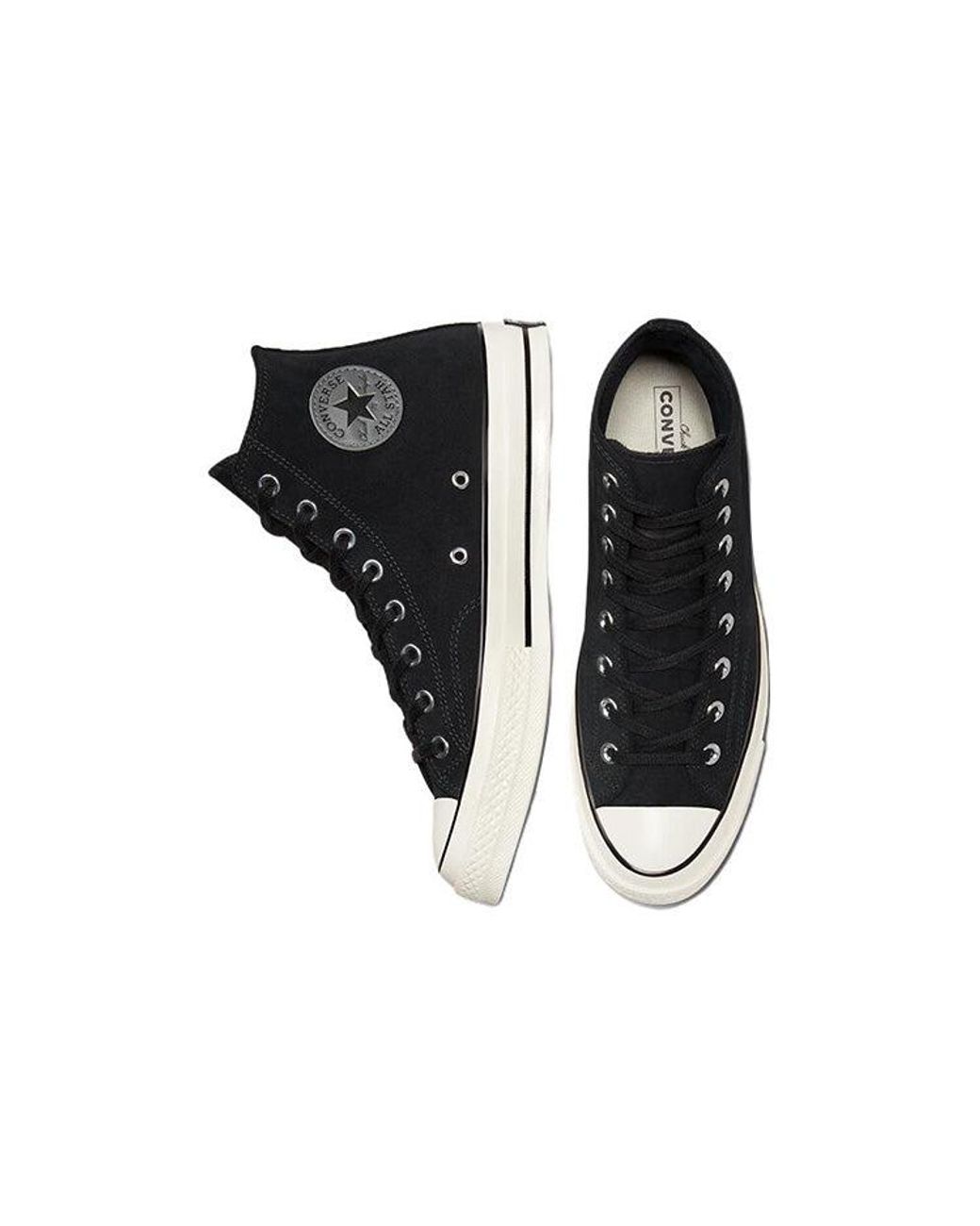 Converse Black Chuck 70 Suede High for men