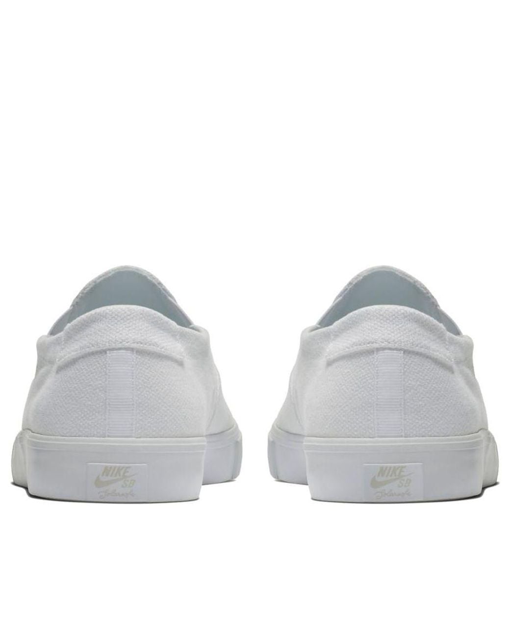 Nike White Portmore 2 Solarsoft Slip On Canvas Sb for men