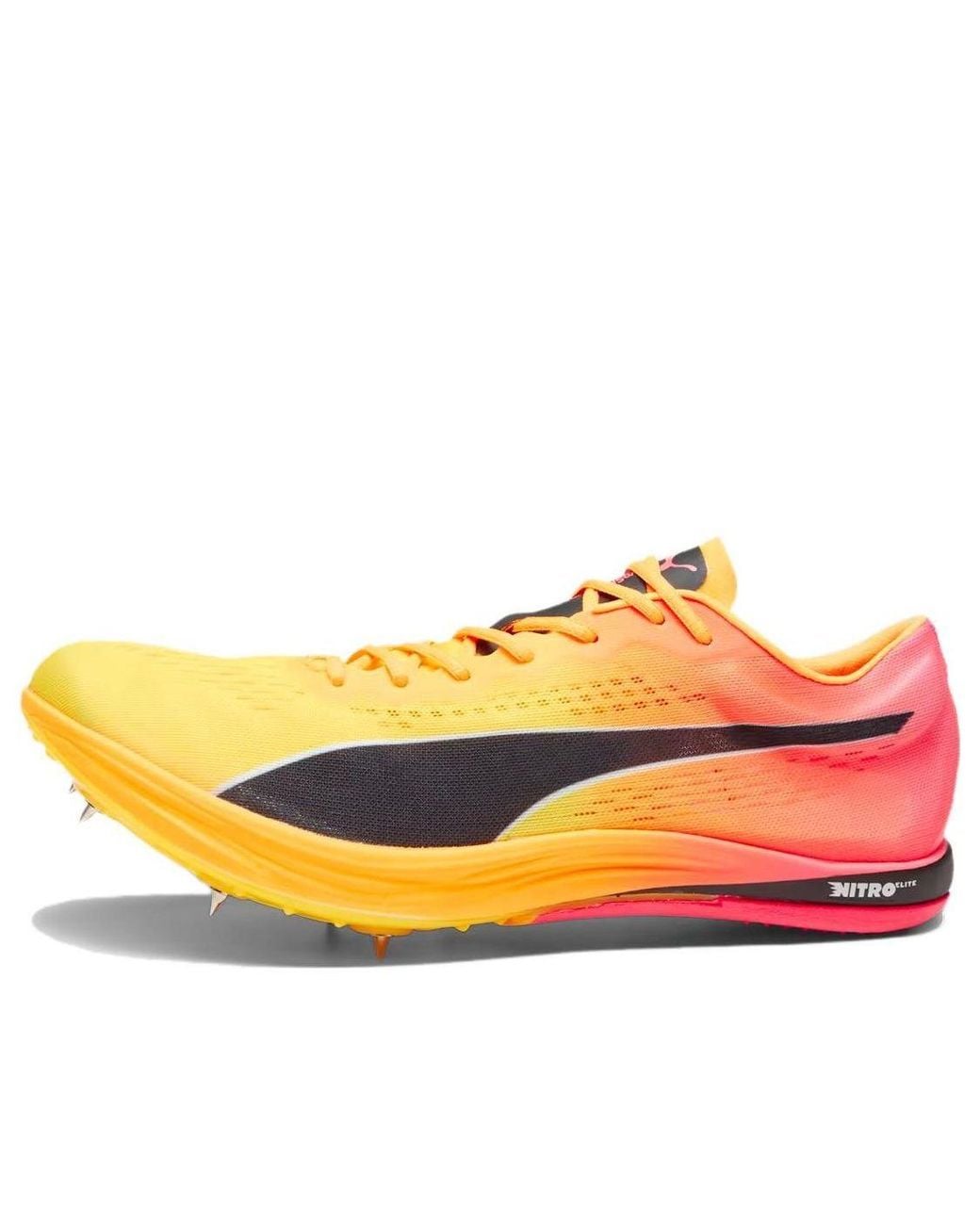 PUMA Yellow Evospeed Long Distance Nitro Elite+ Spike Shoes for men