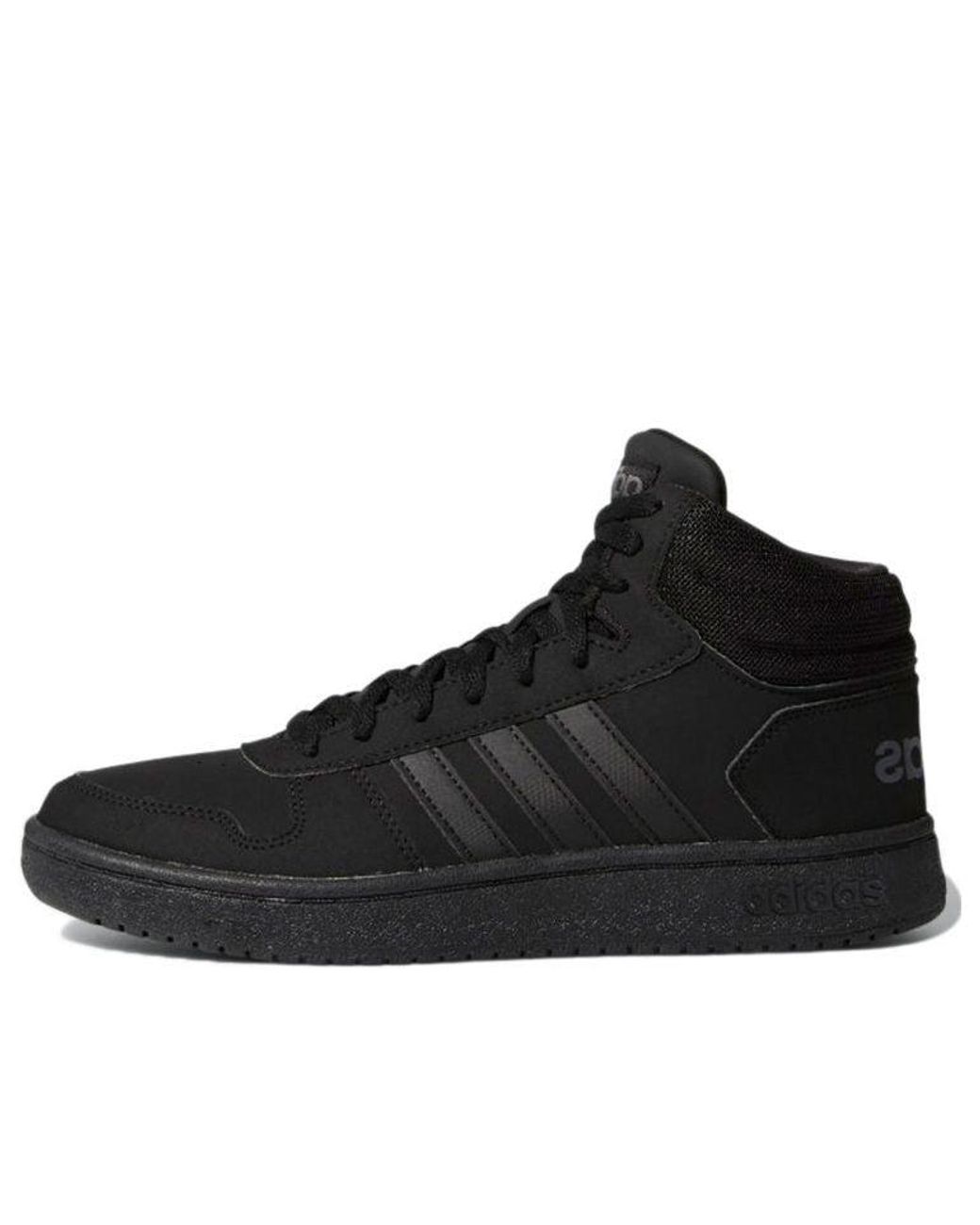 Adidas Black Hoops 2.0 Mid Shoes 'Core' for men