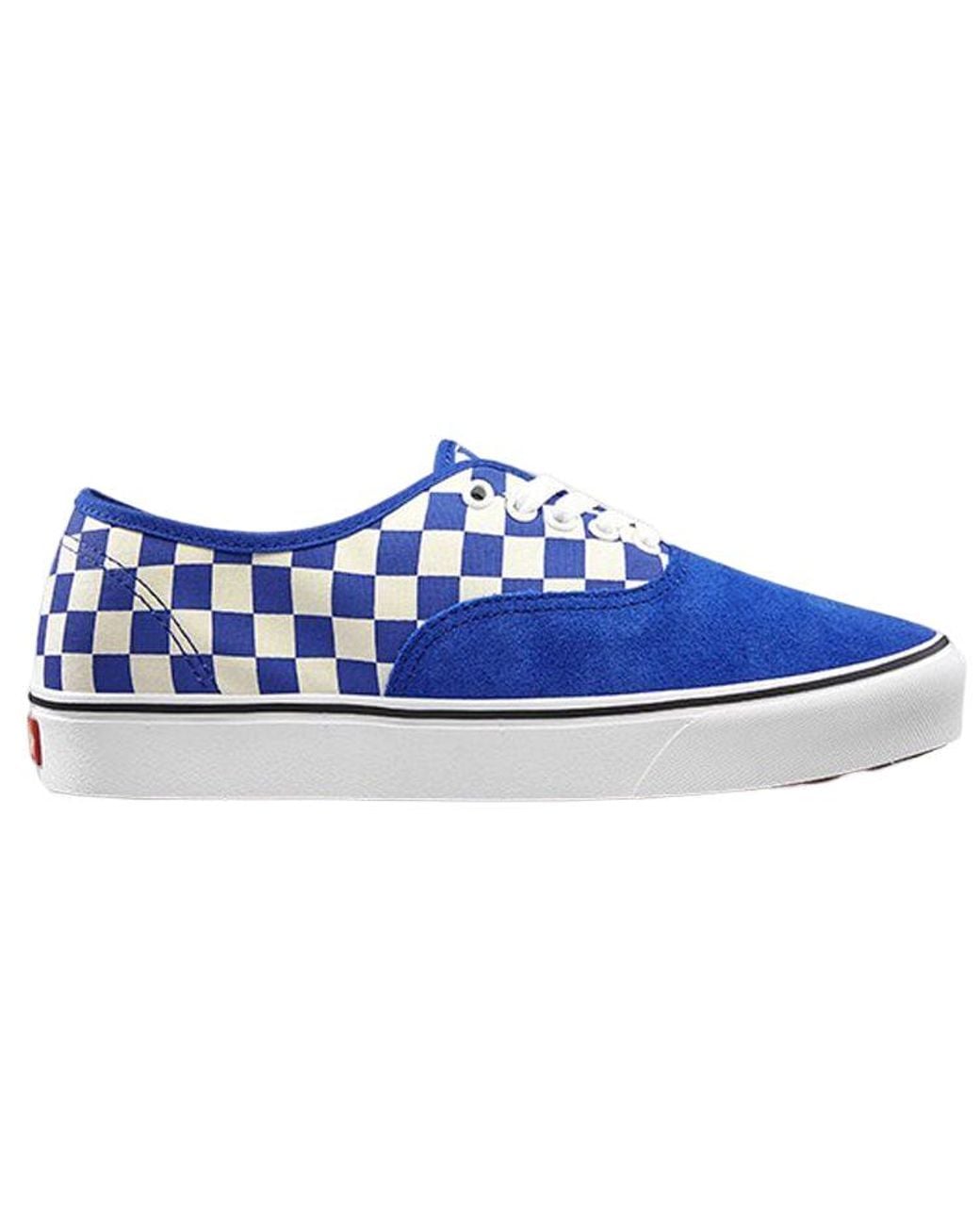 Vans Blue Comfycush Authentic 'Checker' for men