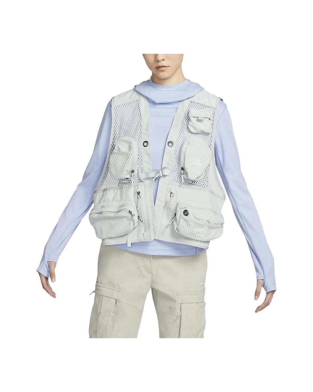 Nike Blue Acg Buttles Vest 'Sliver'