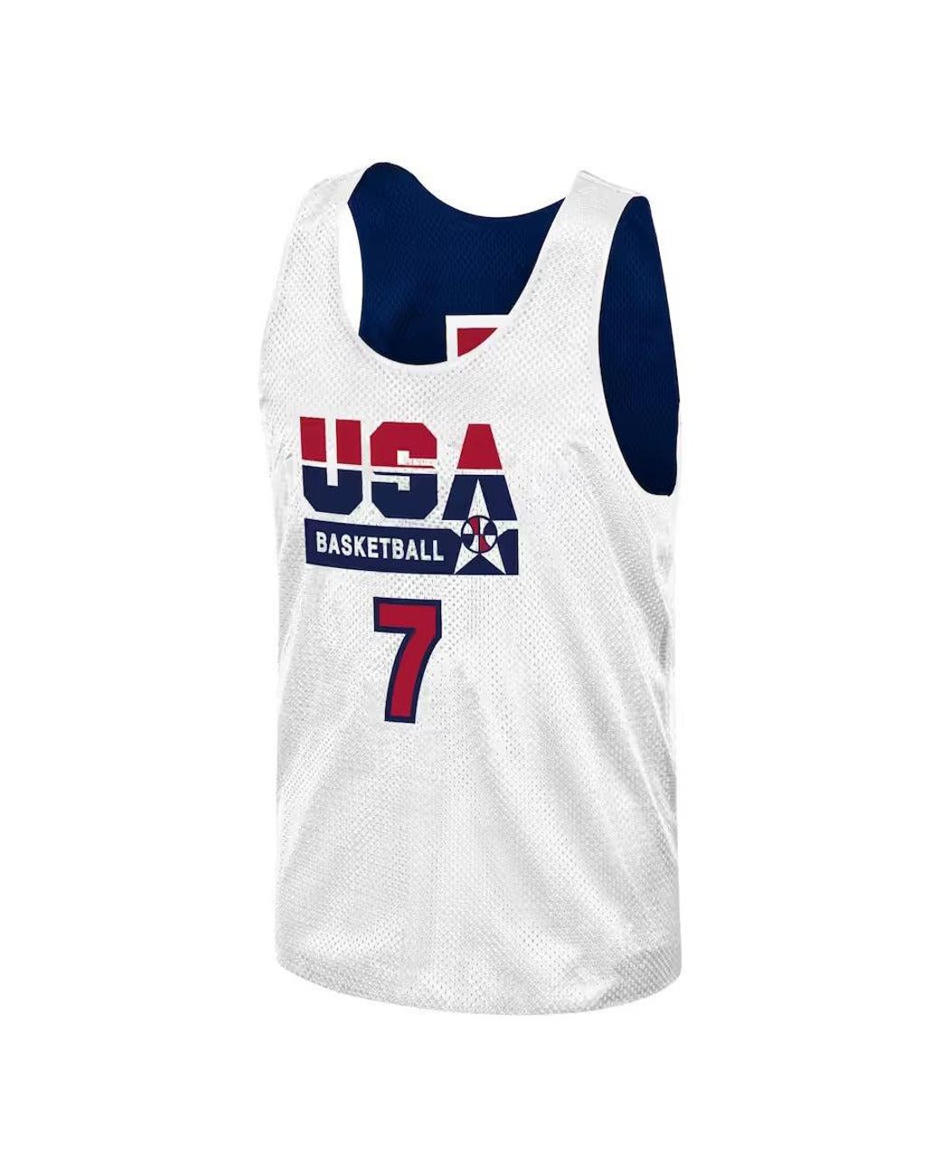 Mitchell & Ness Blue X Nba Reversible Practice Team Usa 1992 Jerseys 'Larry Bird 7' for men