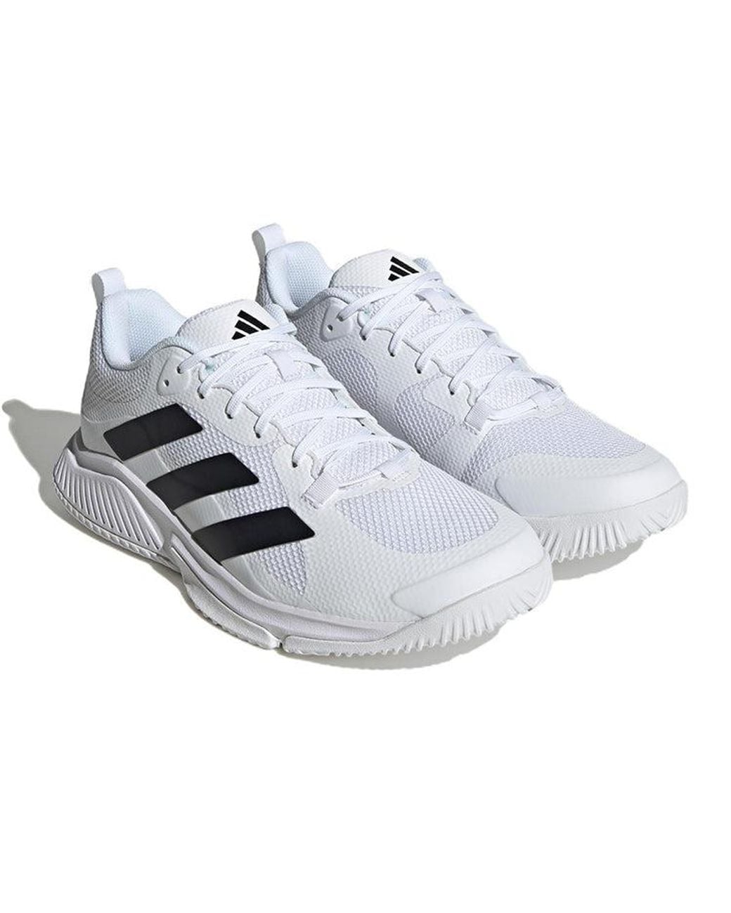 Adidas White Court Team Bounce 2.0 Shoes for men