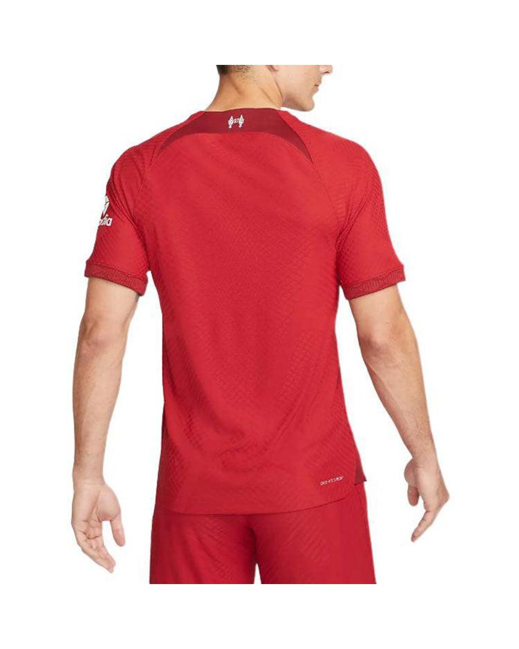 Nike Red Alphabet Printing Short Sleeve Soccer/Football Jersey 2022/23 Season Liverpool Player Edition Deep for men