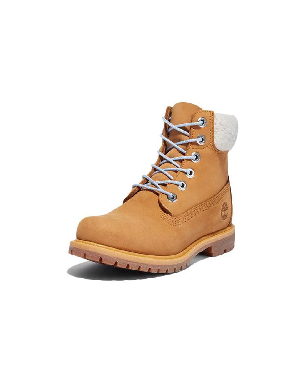 Timberland Brown (Wmns) Premium Inch Waterproof Boot 'Wheat Nubuck And'