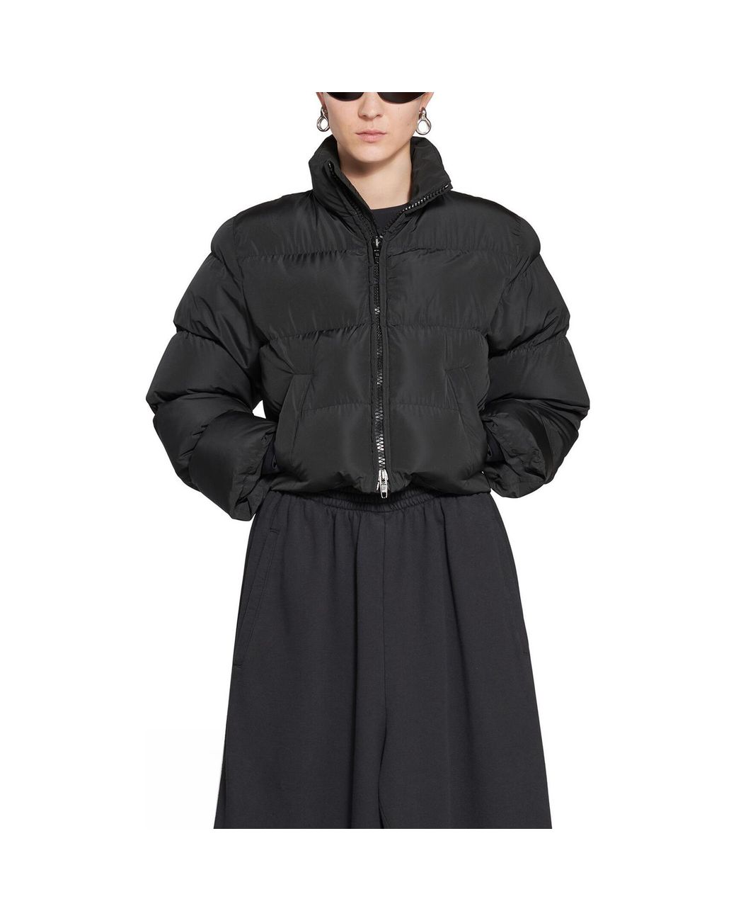 Balenciaga Black Shrunk Puffer Jacket for men