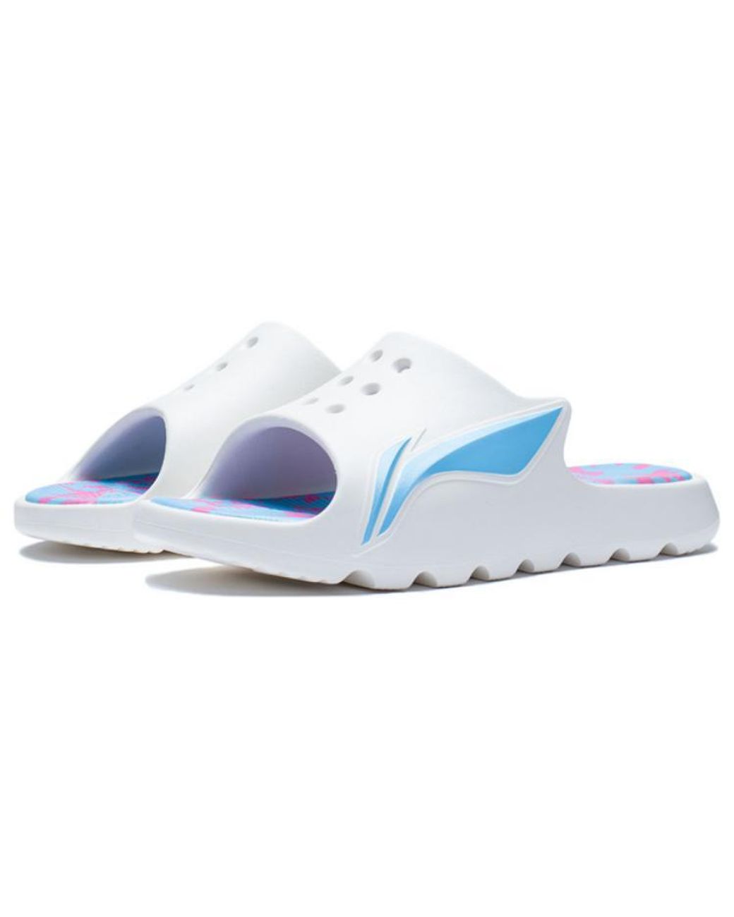 Li-ning Blue Lnbb Slde Sports Slippers for men