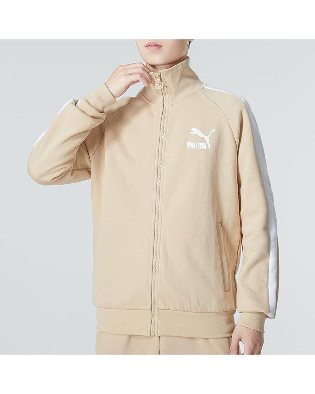 PUMA Natural Iconic T7 Track Jacket Dk for men