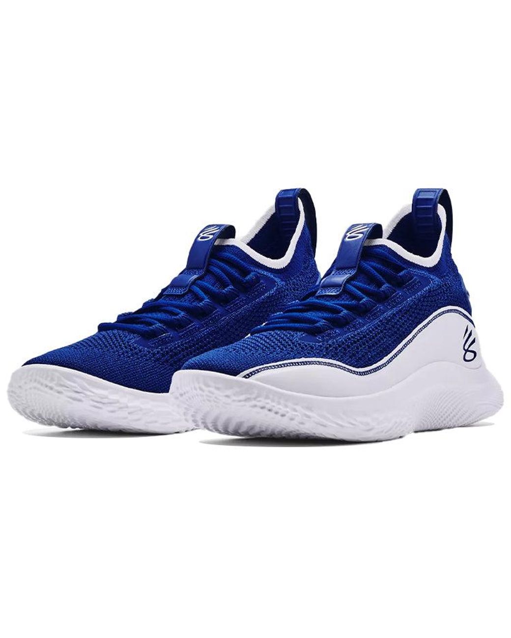 Under Armour Blue Curry 8 'Flow Like Water' for men