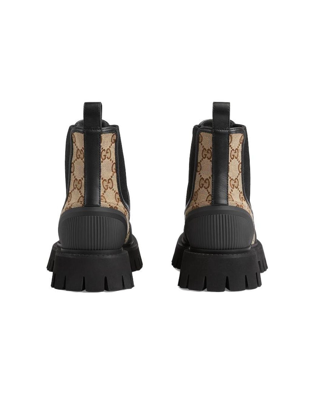 Gucci Brown Monogram Canvas Boots