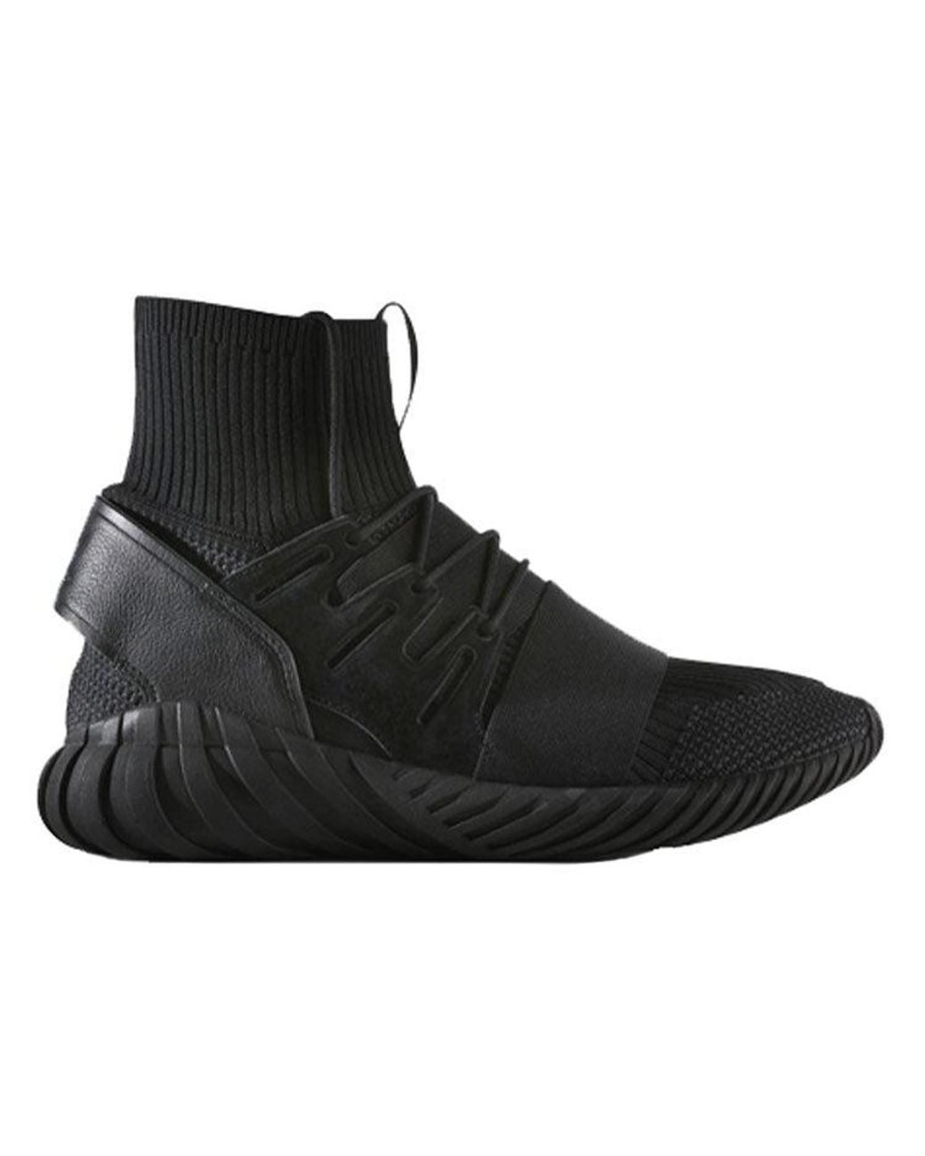 Adidas Black Tubular Doom Primeknit for men
