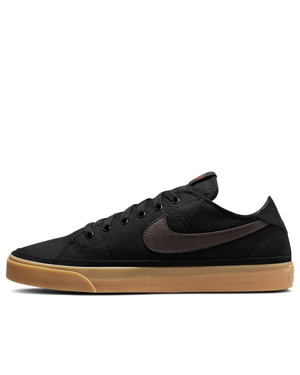 Nike Black Court Legacy Canvas Gum' for men
