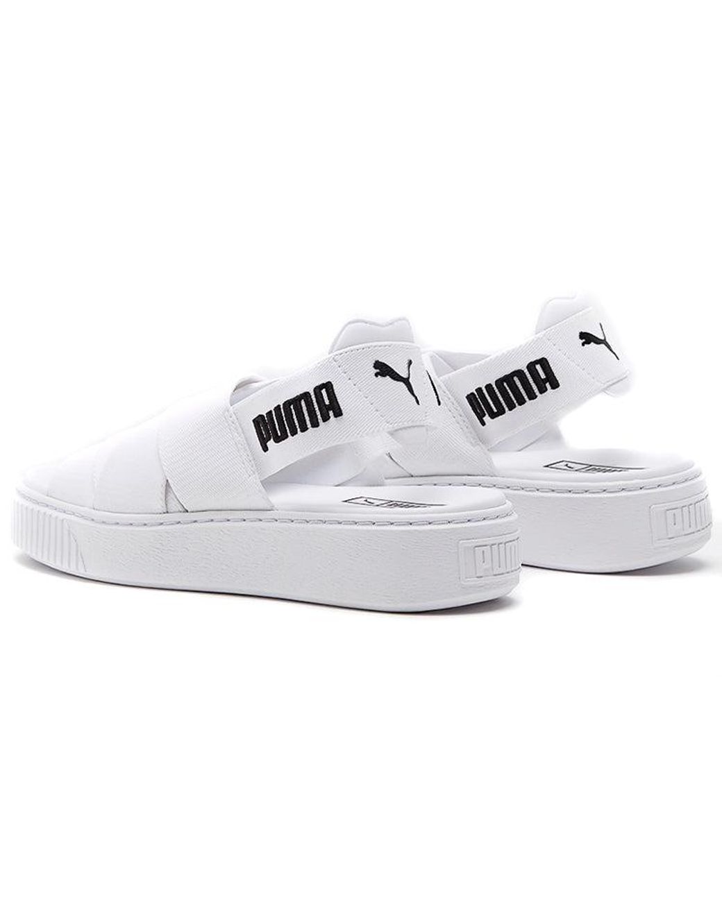 PUMA White (Wmns) Platform Trace Sports Sandals