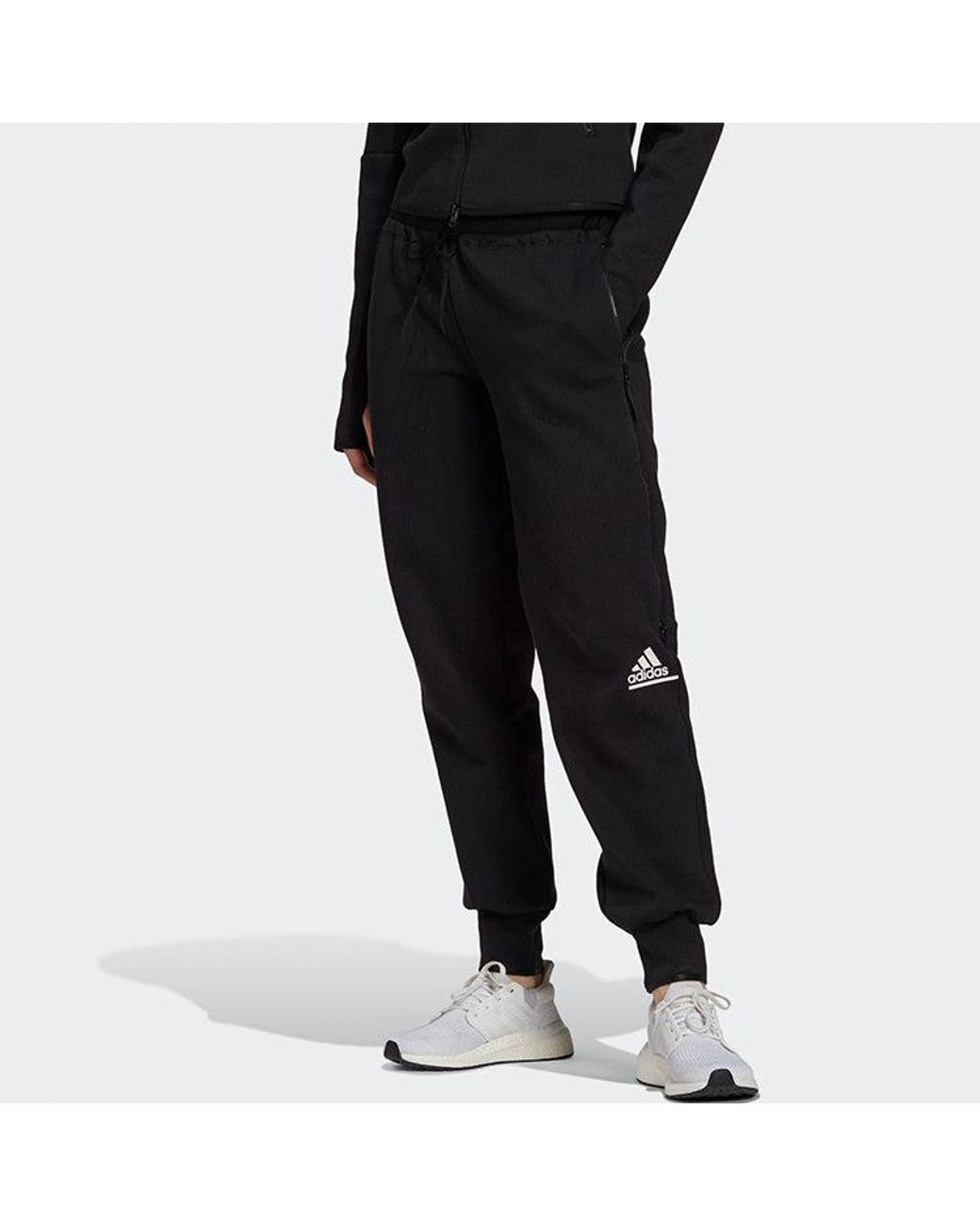 Adidas Blue (Wmns) Casual Bundle Feet Sports Pants
