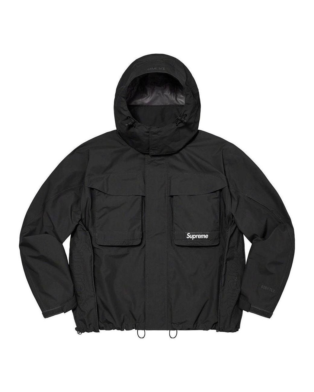 Supreme Black Gore-Tex Paclite Lightweight Shell Jacket for men