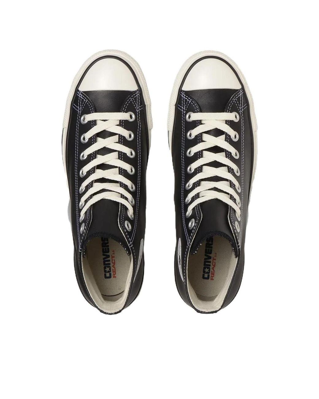 Converse Black Leather All Star Hi for men