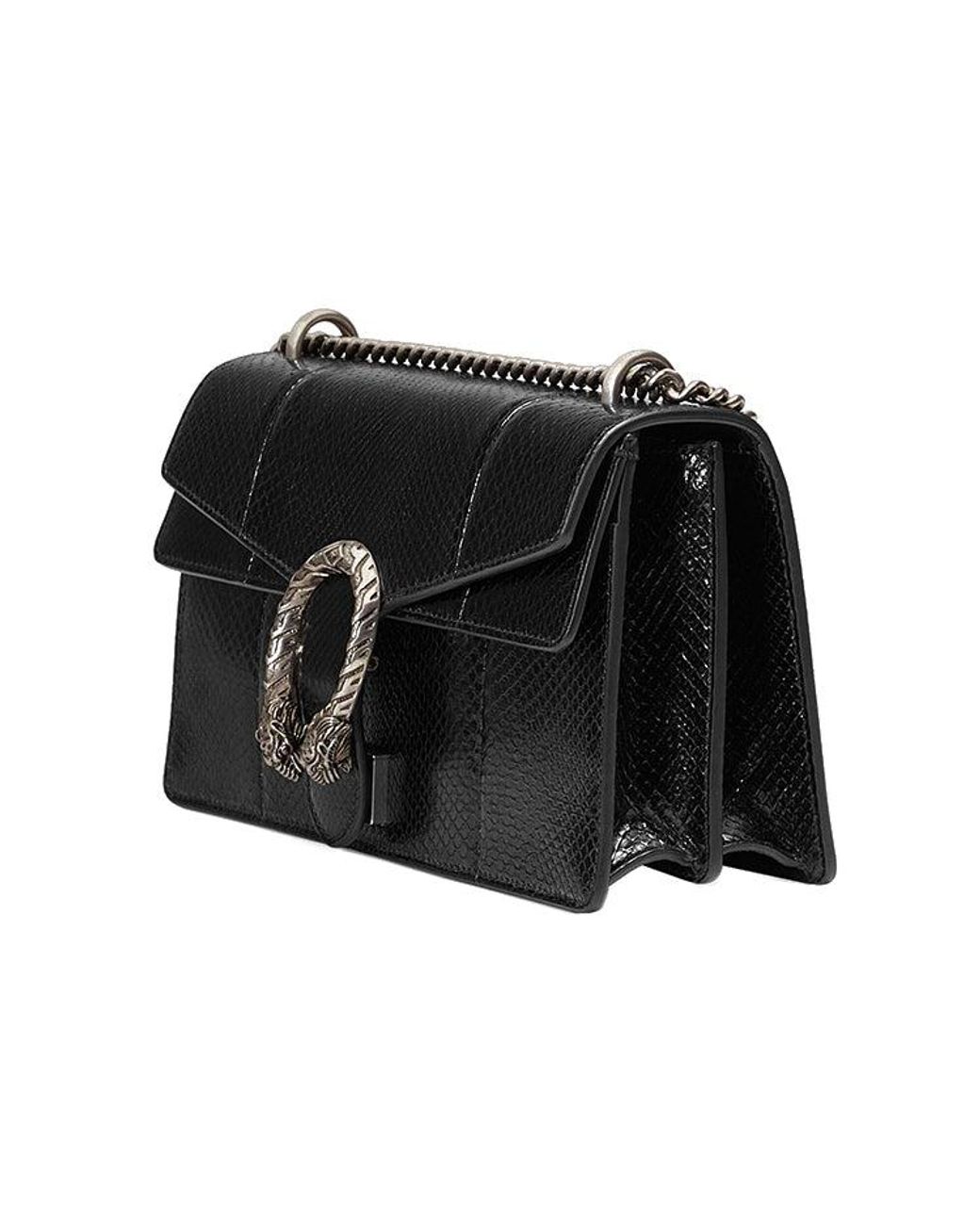 Gucci Black (Wmns) Dionysus Leather Single Shoulder Bag Medium