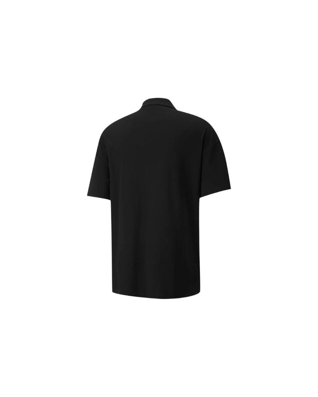 PUMA Black Logo Polo Shirt for men