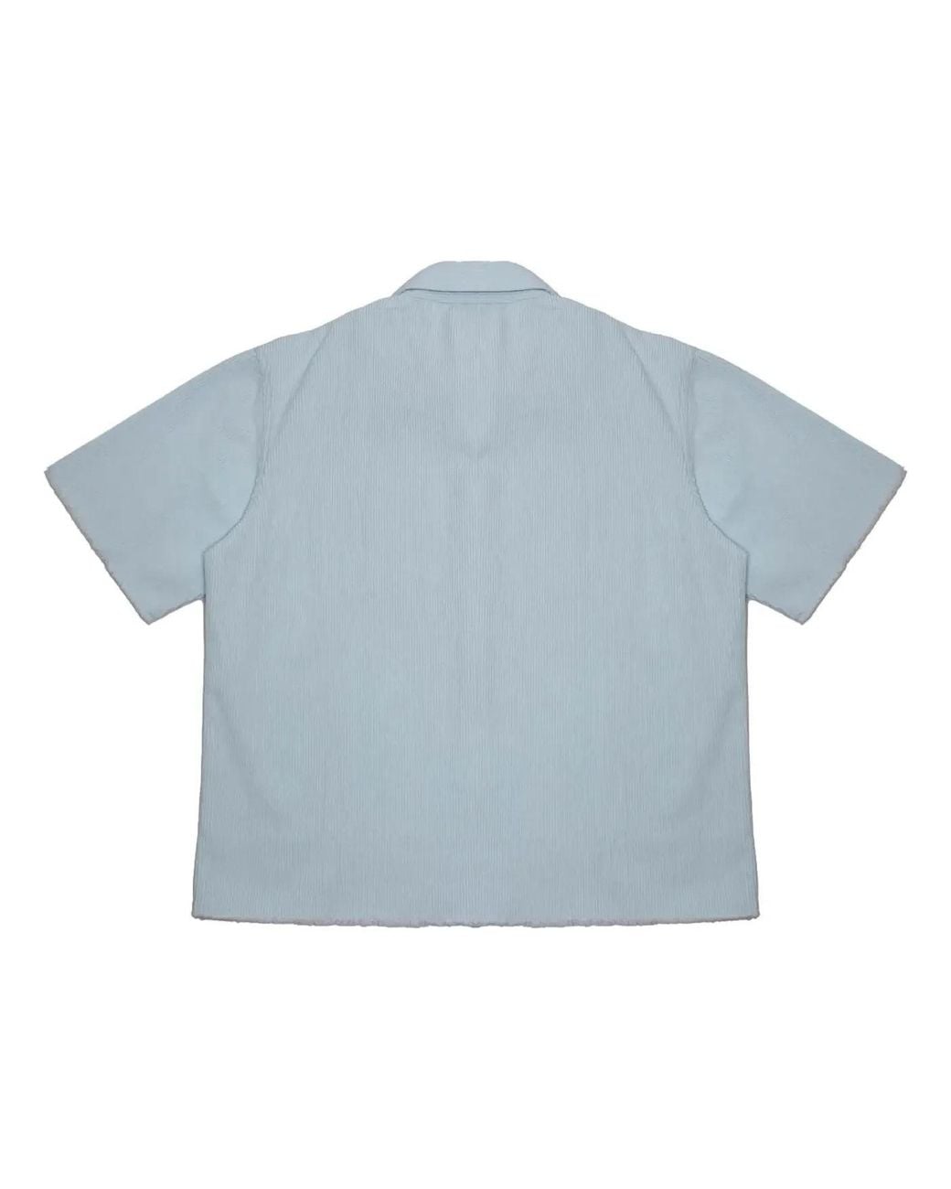 Drew House Blue Corduroy Shirt 'Baby' for men