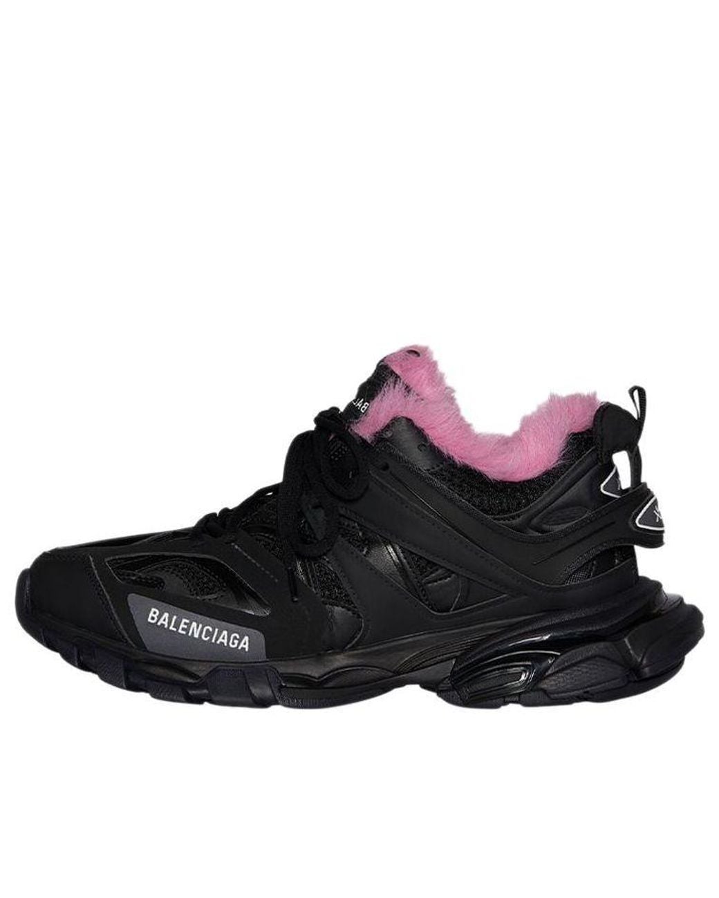 Balenciaga Black (Wmns) Track Sneakers Fake Fur'