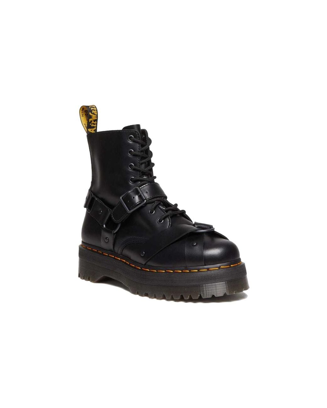 Dr. Martens Black Jadon Harness Leather Platform Boots