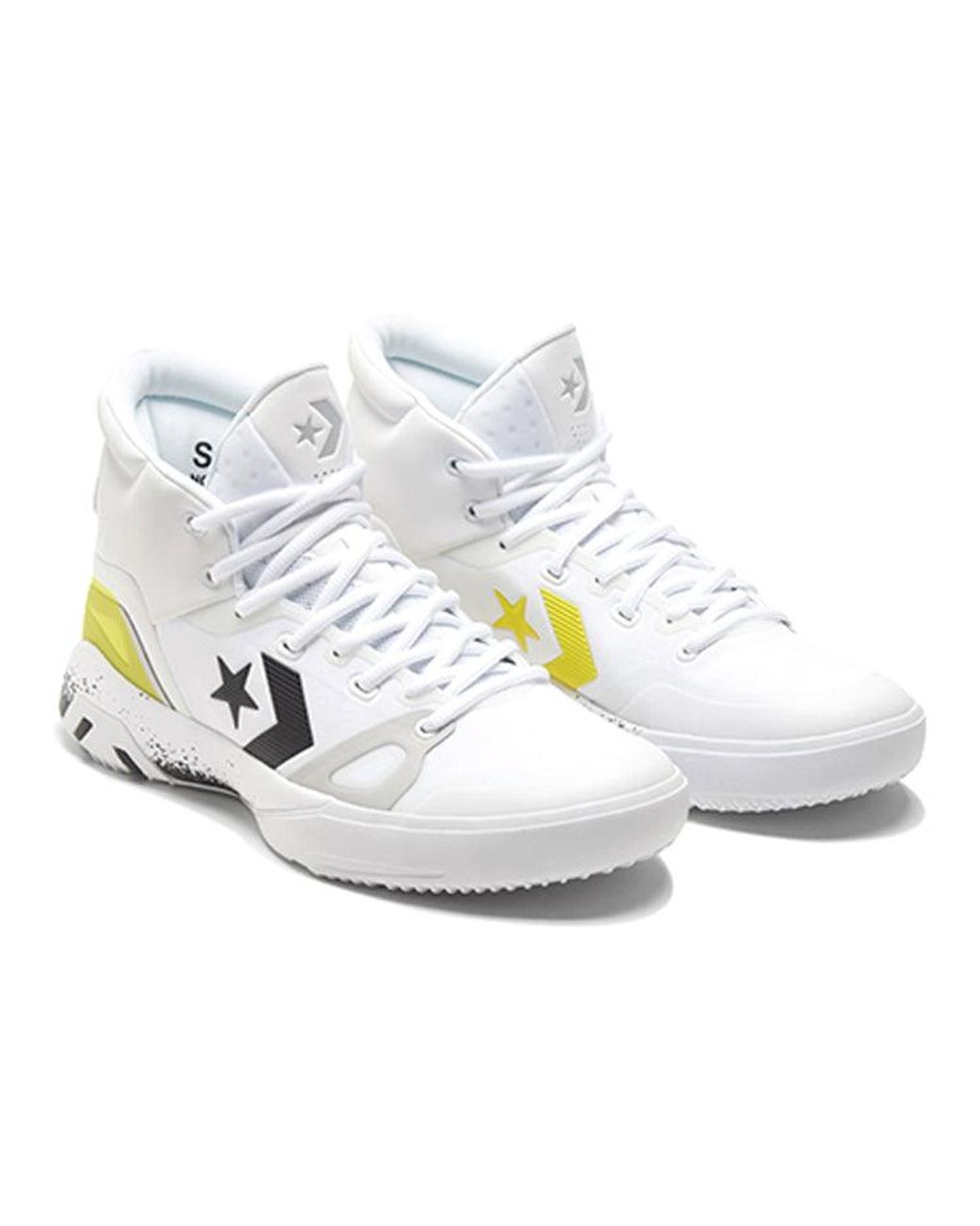Converse White G4 High 'Hi-Vis Collection' for men