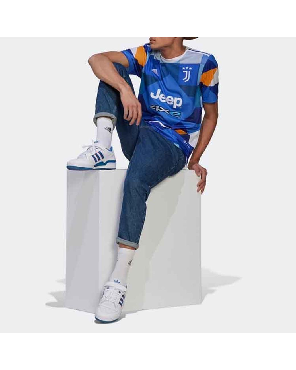 Adidas Blue Juventus 21/22 Fourth Jersey for men