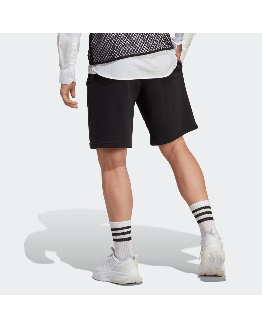 Adidas Black All Szn French Terry Shorts for men