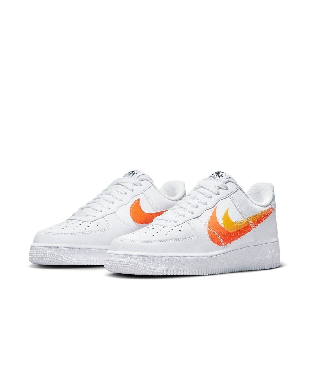 Nike White Air Force 1 Low 'Spray Paint Swoosh' for men