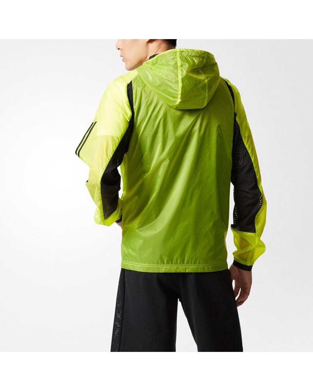Adidas Green Neo Colorblock Casual Sports Jacket for men