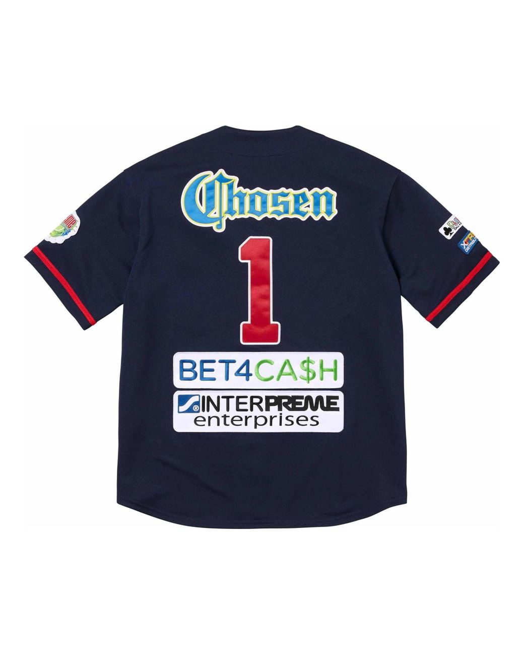 Supreme Blue Chosen One Baseball Jersey for men