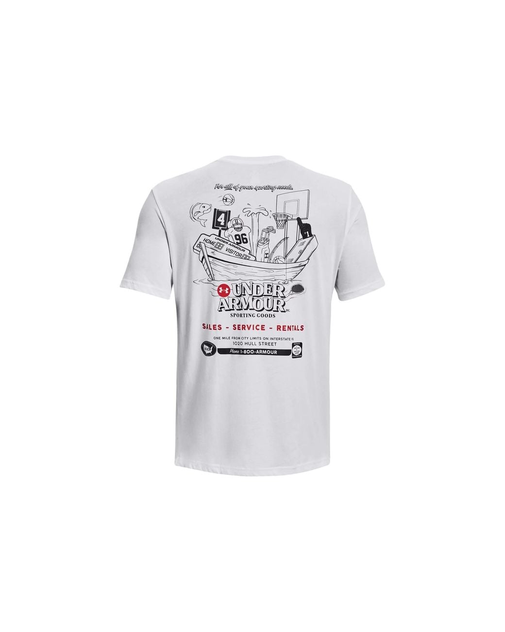 Under Armour White Training Graphics Tee for men