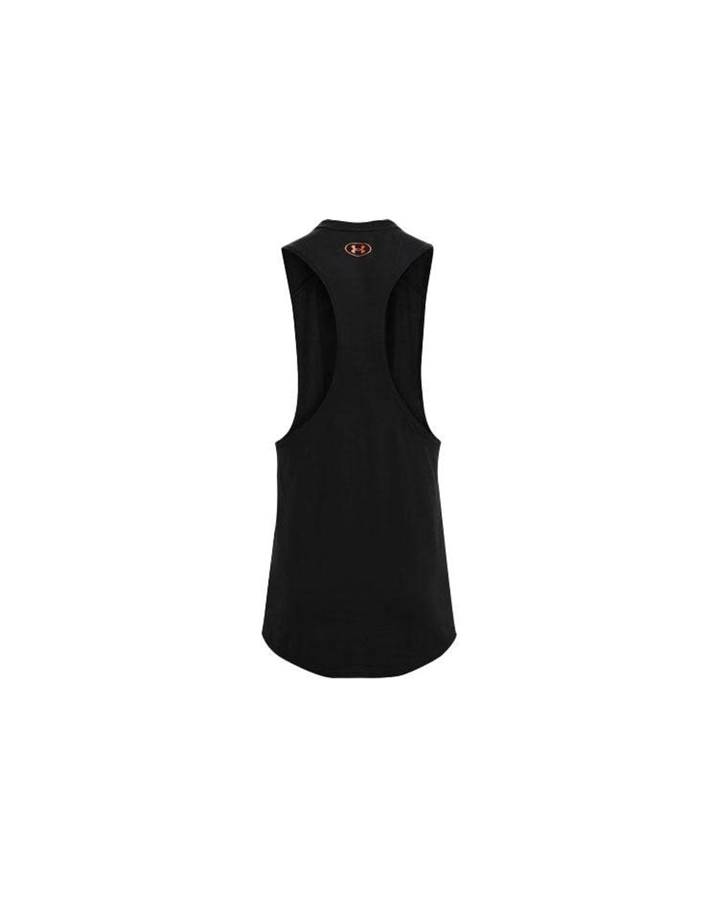 Under Armour Black Project Rock Charged Cotton Tank for men