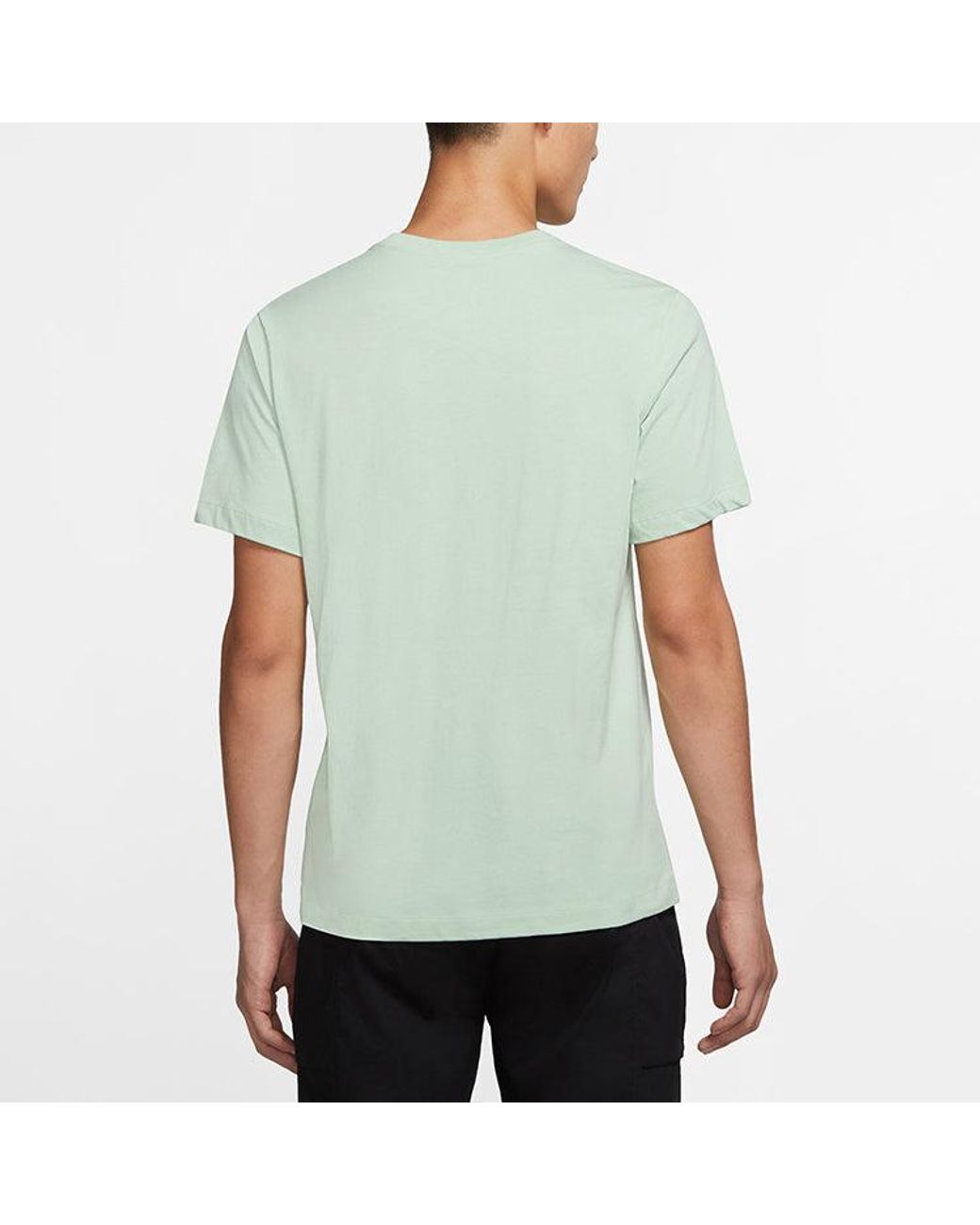 Nike Green Logo Printing Short Sleeve for men