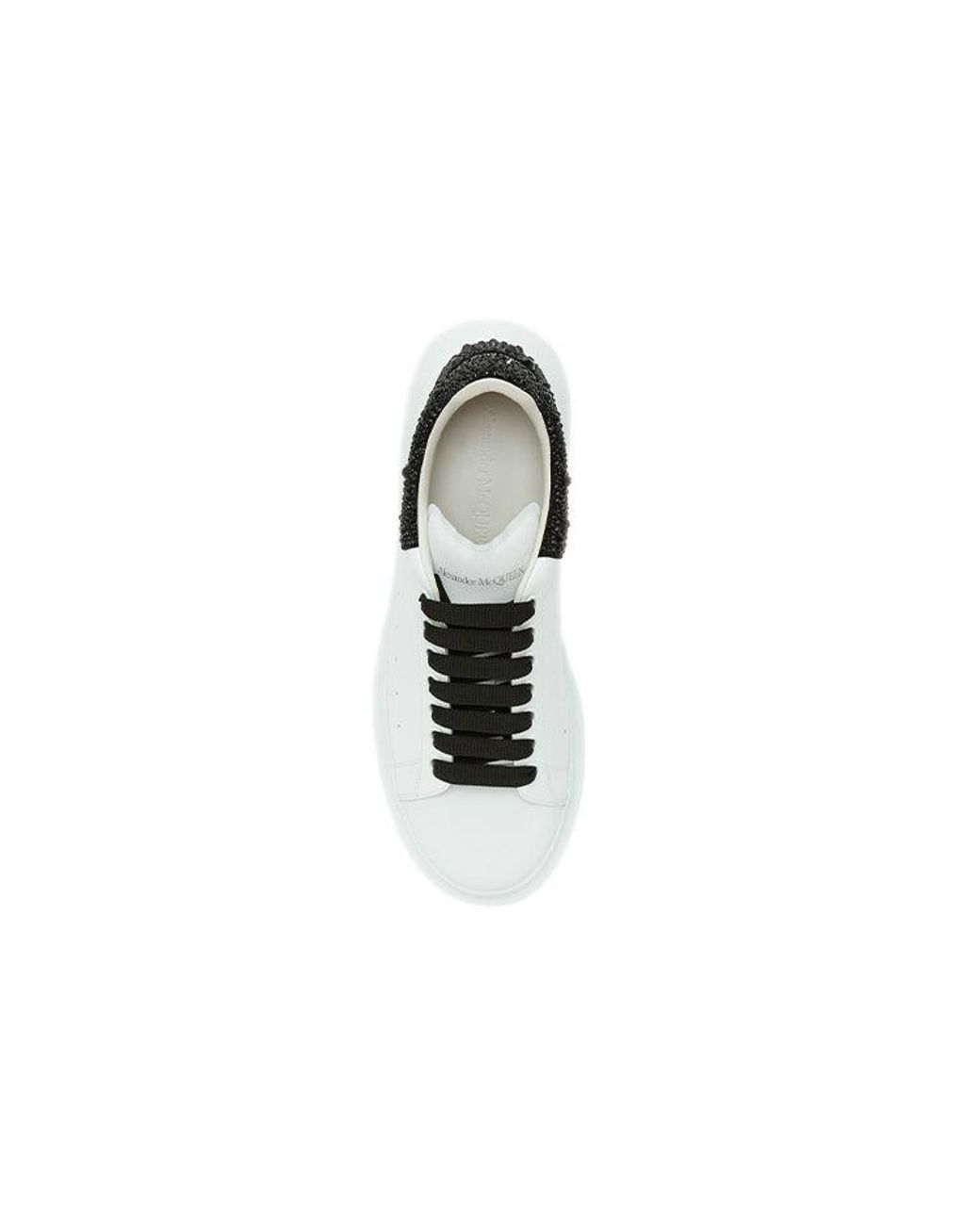 McQueen White Oversized Sneaker Jet Crystal' 662654Wia4U9581 for men