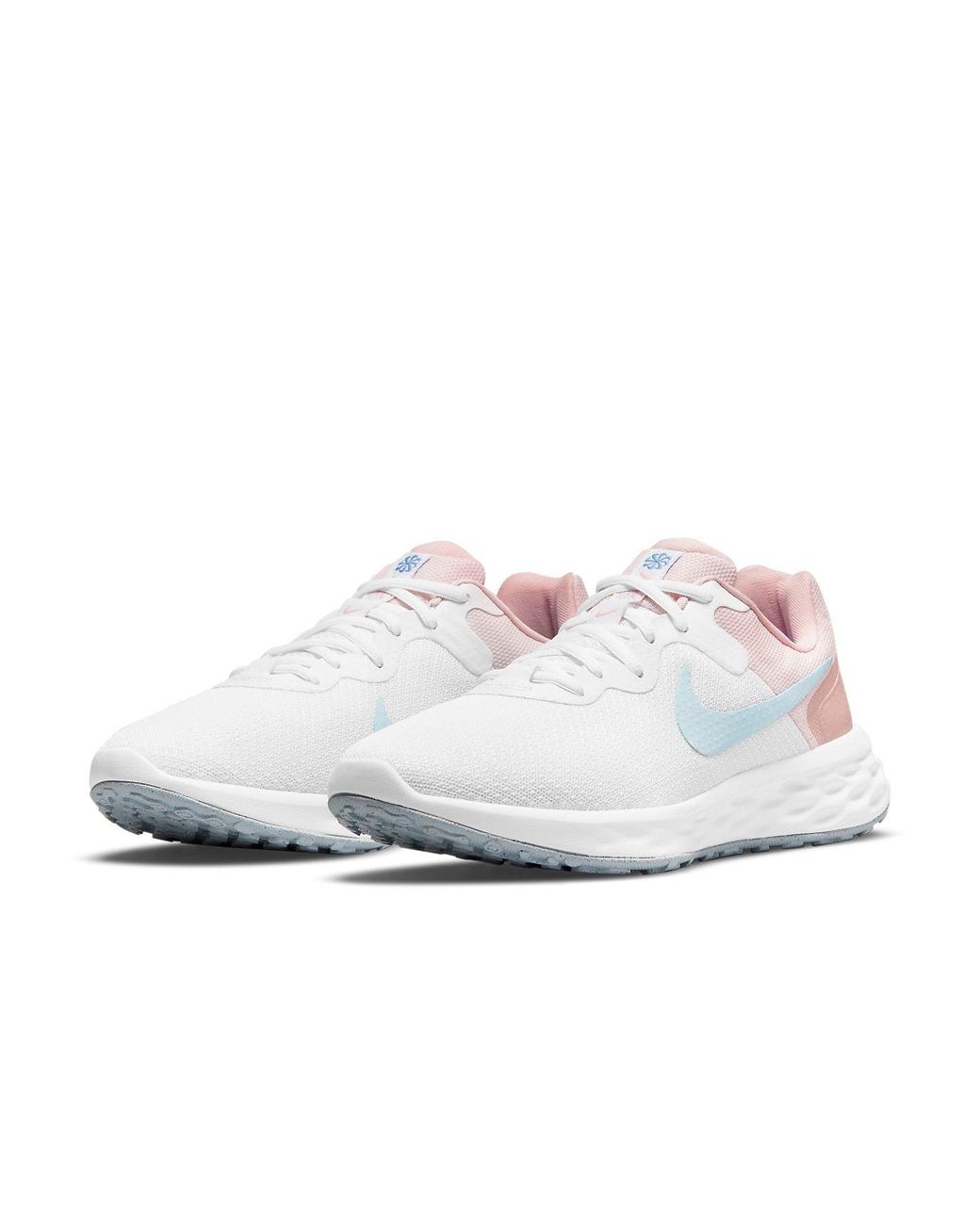 Nike White (Wmns) Revolution 6 Nn Low-Top