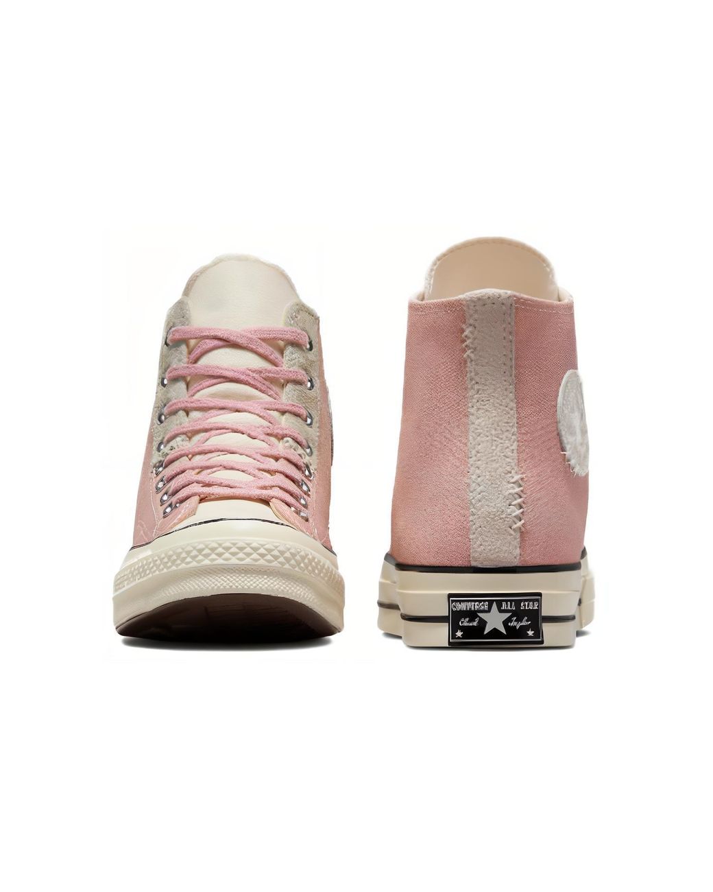 Converse Pink Chuck 70S High Top Mix Materials Shoes 'Static' for men